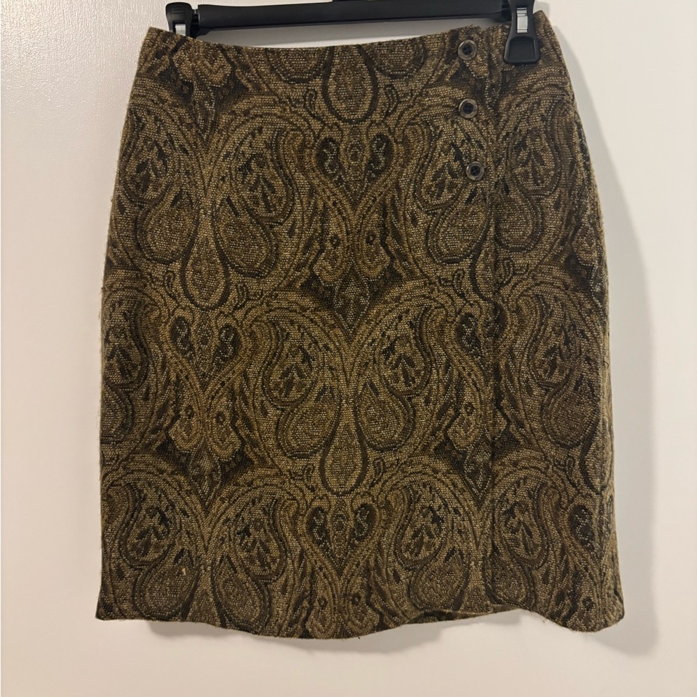Y2K Coldwater Creek Paisley Pencil Skirt Whimsical Fairy Elevated Boho